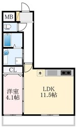 レジデンス喜志の物件間取画像